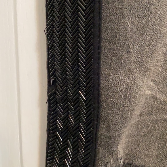 Free People Black Jeans with Beaded  Stripe - Picture 7 of 7